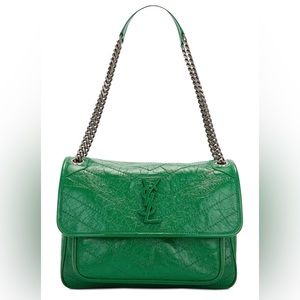 BRAND NEW Saint Laurent Medium Niki Monogramme Chain Bag - Green